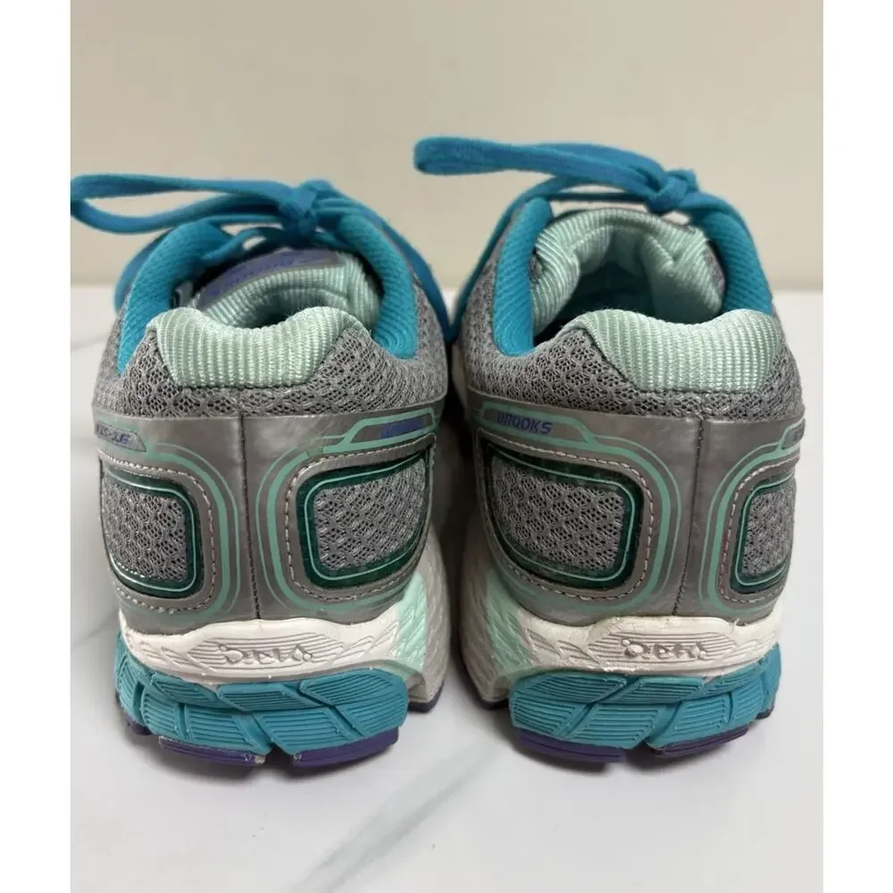 Brooks Adrenaline GTS‎ 15 Womens Running Shoes Gray Teal Size 9 Athletic